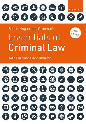 Smith, Hogan and Ormerods Essentials of Criminal Law 6e image number 0