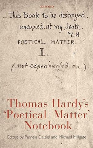 Thomas Hardy's 'Poetical Matter' Notebook image number 0