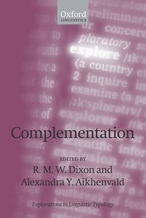 Complementation: A Cross-Linguistic Typoloy image number 0