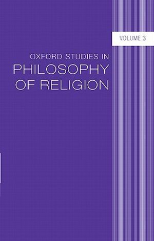 Oxford Studies in Philosophy of Religion, Volume 3 image number 0