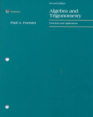 Solutions for Algebra and Trigonometry : Functions and Applications image number 0