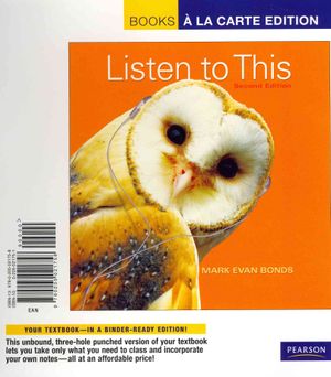 Listen to This, Books a la Carte Edition image number 0