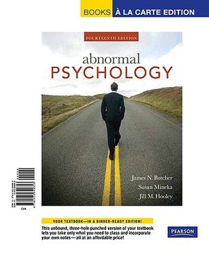 Supplement: Abnormal Psychology, Unbound (for Books a la Carte Plus) - Abnormal Psychology: International Edition 14/E image number 0