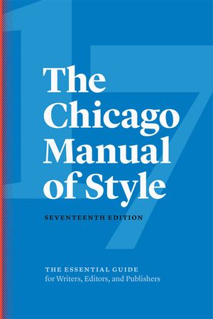 The Chicago Manual of Style, 17th Edition image number 0