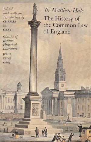 The History of the Common Law of England image number 0