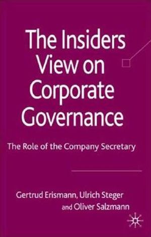 The Insider's View on Corporate Governance: The Role of the Company Secretary image number 0