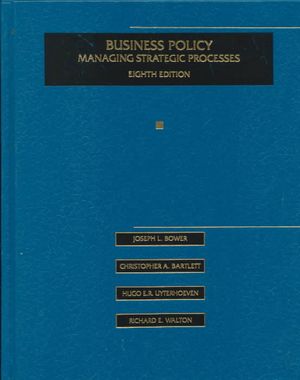 Business Policy: Text and Cases image number 0