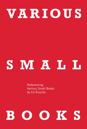 Various Small Books: Referencing Various Small Books by Ed Ruscha image number 0