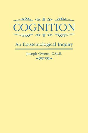 Cognition: An Epistemological Inquiry image number 0
