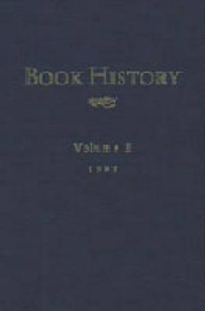 Book History, Vol. 1 image number 0
