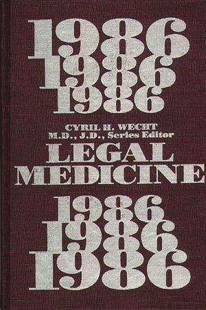Legal Medicine 1986 image number 0