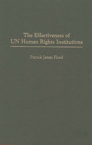 The Effectiveness of Un Human Rights Institutions image number 0
