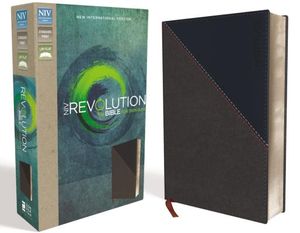 NIV, Revolution Bible, Imitation Leather, Gray/Navy: The Bible for Teen Guys image number 0