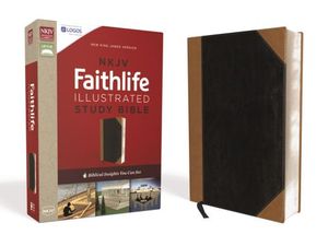 NKJV, Faithlife Illustrated Study Bible, Imitation Leather, Black/Tan, Red Letter Edition: Biblical Insights You Can See image number 0
