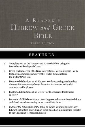 A Reader's Hebrew and Greek Bible: Third Edition image number 0