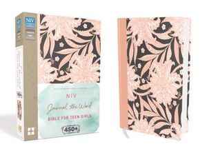 NIV, Journal the Word Bible for Teen Girls, Hardcover, Pink Floral: Includes Hundreds of Journaling Prompts] image number 0