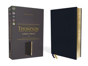 Nasb, Thompson Chain-Reference Bible, Large Print, Leathersoft, Navy, 1995 Text, Red Letter, Comfort Print image number 0
