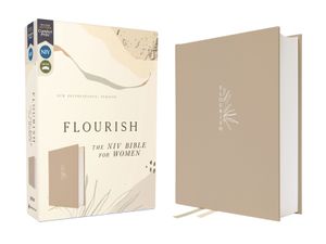 Flourish: The NIV Bible for Women, Cloth Over Board, Cream, Comfort Print image number 0