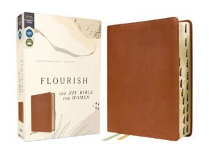 Flourish: The NIV Bible for Women, Leathersoft, Brown, Thumb Indexed, Comfort Print image number 0