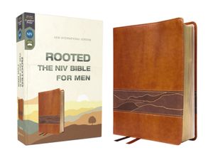 Rooted: The NIV Bible for Men, Leathersoft, Brown, Comfort Print image number 0