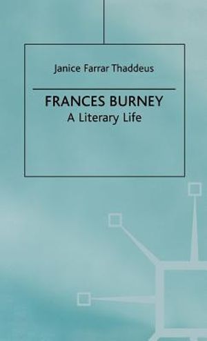 Frances Burney: A Literary Life image number 0