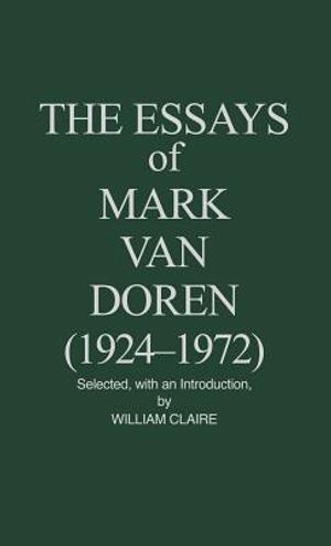 The Essays of Mark Van Doren (1924-1972 image number 0