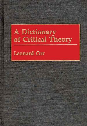 A Dictionary of Critical Theory image number 0