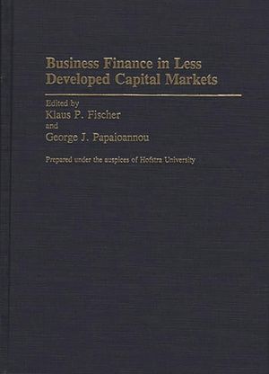Business Finance in Less Developed Capital Markets image number 0