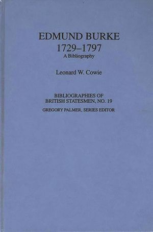 Edmund Burke, 1729-1797: A Bibliography image number 0