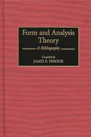 Form and Analysis Theory: A Bibliography image number 0