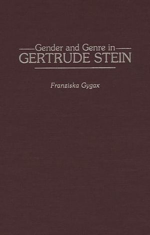 Gender and Genre in Gertrude Stein image number 0