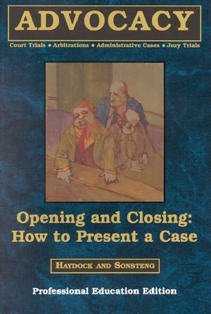 Opening and Closing Bk. 2: How to Present a Case image number 0