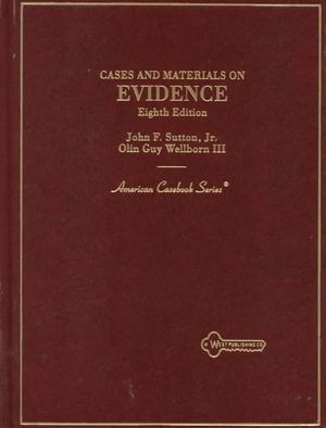 Cases & Materials on Evidence image number 0