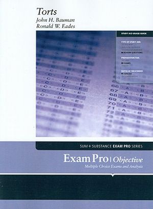 Bauman and Eades' Exam Pro on Torts image number 0