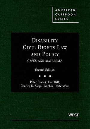 Disability Civil Rights Law and Policy: Cases and Materials image number 0