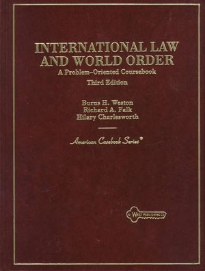 International Law and World Order: A Problem Oriented Coursebook image number 0