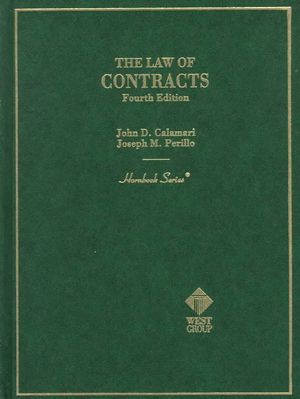 The Law of Contracts Hornbook image number 0