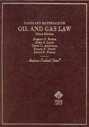 Cases and Materials on Oil and Gas Law image number 0