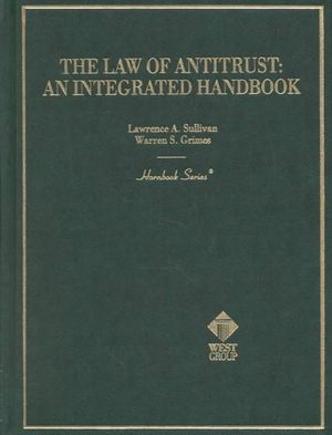 The Law of Antitrust: An Intergrated Handbook Hornbook image number 0