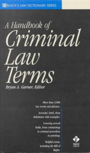 Black's Handbook of Criminal Law Terms image number 0