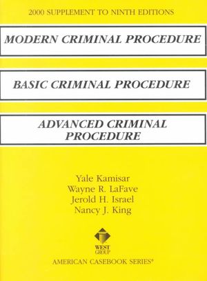 Modern Criminal Procedure 2000 : Cases, Comments and Questions image number 0