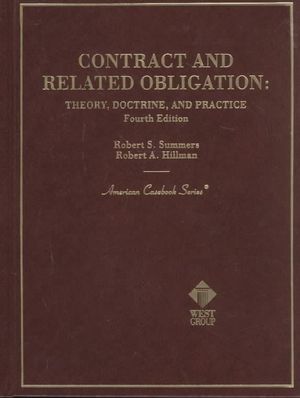 Contract and Related Obligation: Theory, Doctrine and Practice image number 0