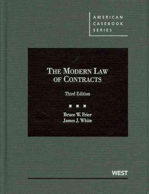 Frier and White's the Modern Law of Contracts, 3D image number 0