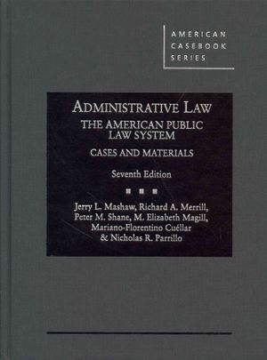 Administrative Law, the American Public Law System: Cases and Materials image number 0