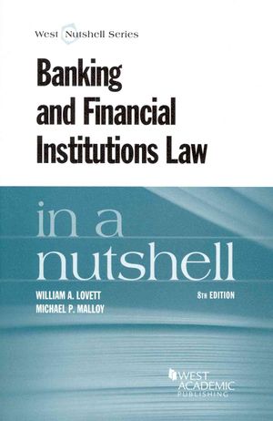 Banking and Financial Institutions Law in a Nutshell image number 0