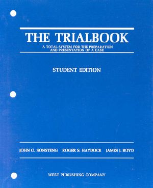 Sonsteng, Haydock, and Boyd's the Trialbook, Student Edition image number 0