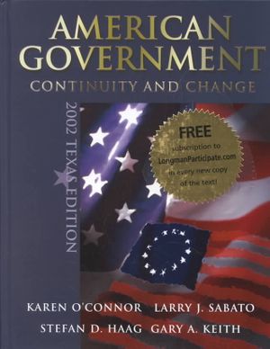American Government : Continuity and Change, Texas Edition With Lp.Com Access Card image number 0