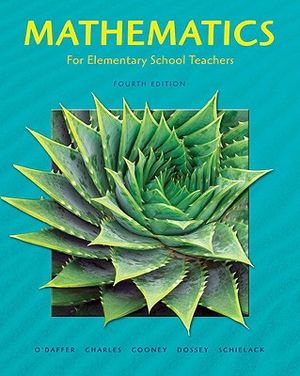 Mathematics for Elementary School Teachers image number 0