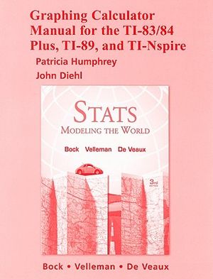 Graphing Calculator Manual for TI-83/84 Plus, TI-89, and TI-Nspire: Stats: Modeling the World image number 0