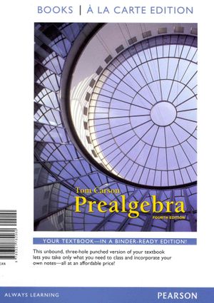 Prealgebra, Books a la Carte Edition image number 0